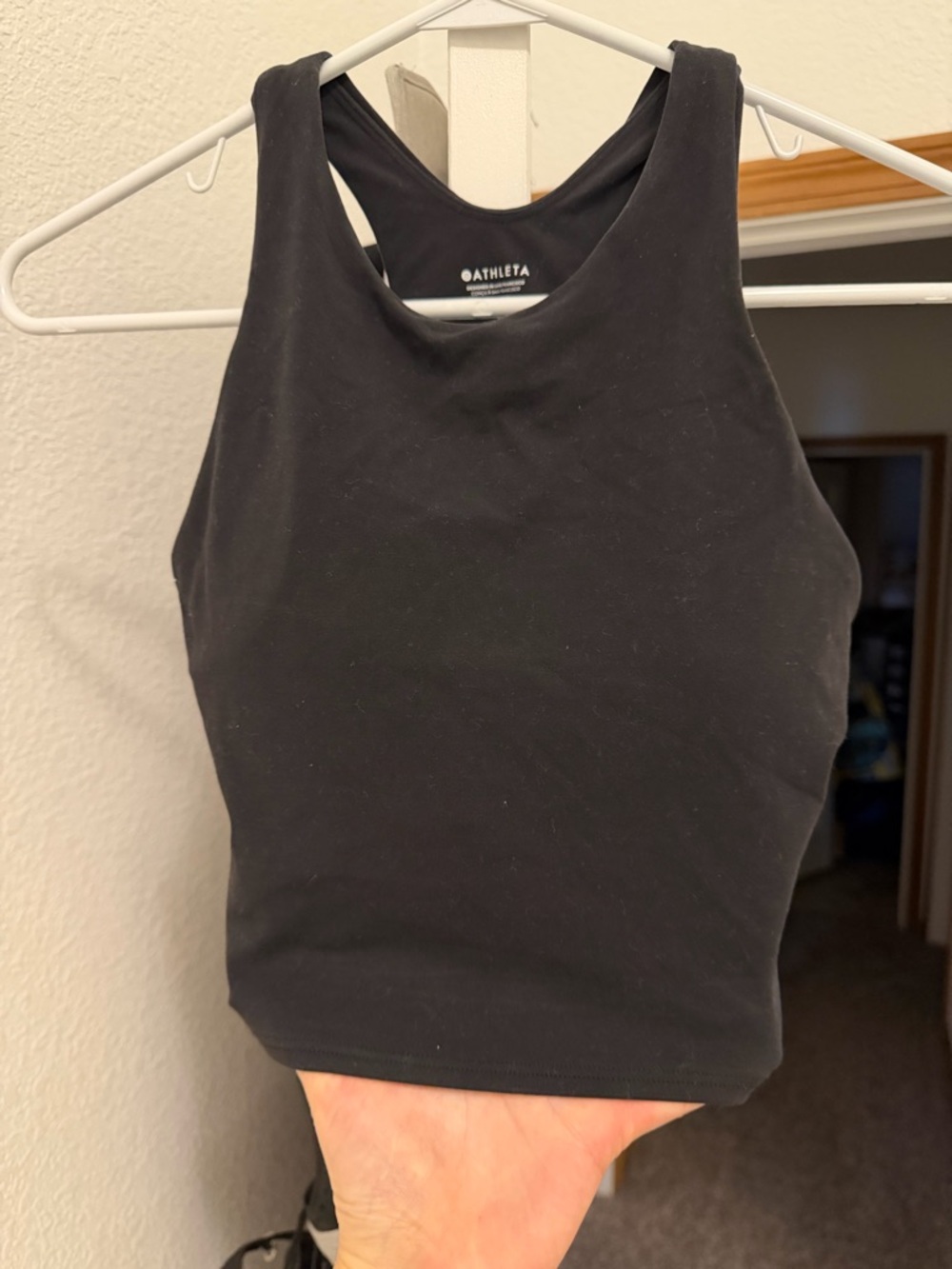 Athleta Purpose Crop Sports Bra Size Small Black